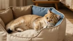 Cat Sleep Sofa Bed All-Season Pet Sleeping Pad Non-Slip Washable Cat and Dog Bed Suitable for Small and Medium Dogs and Cats