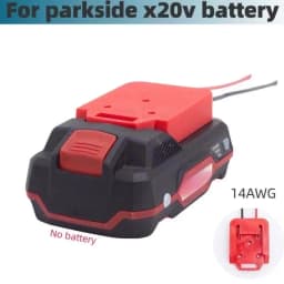 Batteries Converter Adapter For Lidl Parkside X20V Lithium Power Connector To Dock Power 2 Wirings Output DIY Plate 14WA