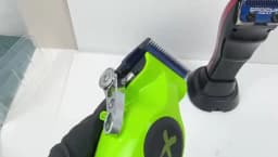 Blue Titanium Plating Clipper Blade BRDCLIP Metallurgical Powder Ceramic Fade Blade Oil Head Gradient Clipper Replacement Blade