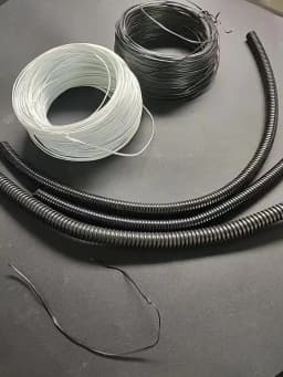 1 Roll Plastic Coated Iron Wire Twist Ties Cable Organizer Plant Vines Line Management 0.55/0.75mm Round/Flat Type Wrap Colored