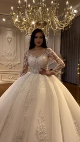Customized Hot Sale Real Sample Bridal Dresses NS4548