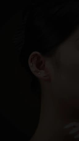 Right Grand ASTM F136 Titanium Hidden Helix Chain Earring 16G Dainty Star Moon CZ Dangle Cartilage Stud Piercing Jewelry