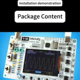 DSO183 DC 5V Digital Oscilloscope DIY Kit, 0–500 kHz Oscilloscope Electronics Soldering Kit, Type-C Connector