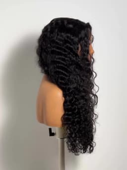 UNice 7x5 Bye-Bye Slip™ Lace Natural Black Loose Deep Wave Wig Pre Cut Pre Bleached Glueless Drawstring Wig