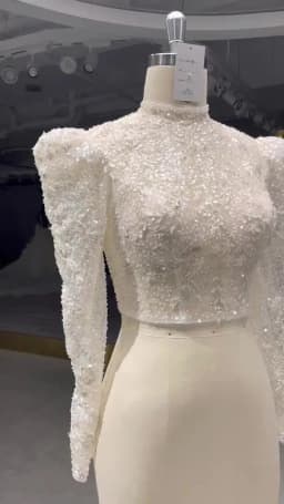 Bride Accessories Long Sleeve High Neck Shinny Jacket Of Wedding Dresses For Girls To Wear