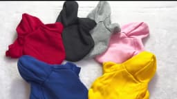Solid Dog Jacket Coat Hoodies Sweatshirt pet Clothes for Samll Medium Large Dogs Labrador French Bulldog Yorkshire Outfit S-9XL