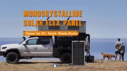 Flexible Solar Panel 120W 12V 240W Balcony Power Panneau Solaire for Motorhomes Campers, Vans, Boats and Other Uneven Surfaces