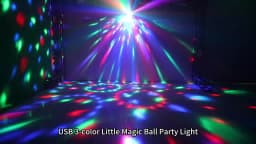 RGB LED Stage Disco Light Rotating DJ Ball Strobe Remote Sound Control Magic Dance Car Christmas Gift Party Club Laser Show Lamp