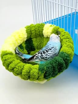 Autumn Winter Warm Cozy Bird Nest Plush Parrot Round Sleeping Bed House Toys for Small Animal Pet Bird Parrot Cage Accessories