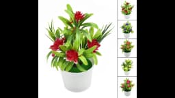 Artificial Plant Lily Flower Pinecone Potted Plants Home  Wedding Living Room Table Shop Decor Artificial Aquatic Plants Bonsai