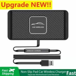 20W Fast Car Wireless Charger Pad For iPhone 16 15 14 13 Samsung Huawei AirPods Phone Non-slip Quick Car Wireless Charging Stand