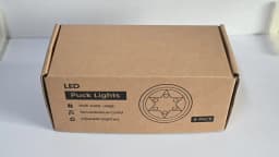 3/6Pcs Black Round LED Under Cabinet Closet Light Furniture Dimmable Wardrobe Lamp CCT WWCW 3000K 4000K 6500K Remote Control