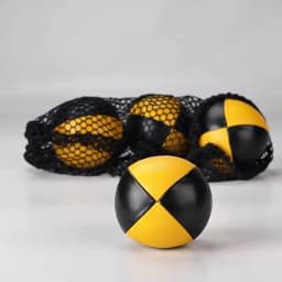 3PCS Net Set Suit Professional Juggling Ball Acrobatics Toss Ball Educational Toy Children Fun Sports Pu Soft Juggling Ball Toys