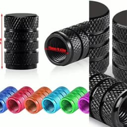 Hex Aluminum Explosion-proof Valve Caps Fit Car & Moto Block Dust Rust Choose Seal Ring or No Ring Various Colors for Wheels