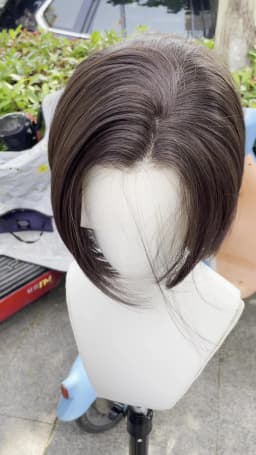 Natural Brown Short Bob Cut Synthetic Lace Front Wigs for Women Cosplay Wigs for Men Hairline Glueless 13x4 Lace Front Wigs