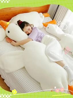 90-190cm Lovely Big White Goose Throw Pillow Plush Toy Big Goose Doll Sleep on Bed Birthday Gift Girl Envio Gratis Stuffed Toys