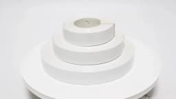 3m 7.6m 15.2m Gloss White Hot Melt Adhesive PVC Edge Banding Pre-glued Veneer Edging for Plywood Table / Cabinet
