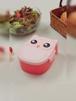 Portable Plastic Children Students Lunch Box Bento Box Food Container Carton Dinnerware Cutlery Food Container