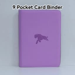 360 Cards Trading Card Binder 9-Pocket PU Leather Album, Portable Card Holder for TCG Game Cards Sports Cards, Collector Album