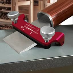 Fixed Angle Knife Sharpener - Aluminum Honing Guide Chisel Sharpening Holder Guide for Woodworking Chisels and Planes with Scale