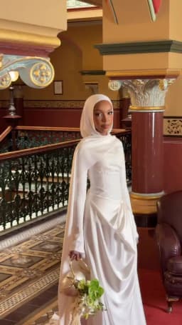 KUXA Customized Simple Muslim Wedding Dresses Saudi Kuwait Full Sleeves Floor-Length A-Line Bridal Gowns Vestidos De Novia 2026