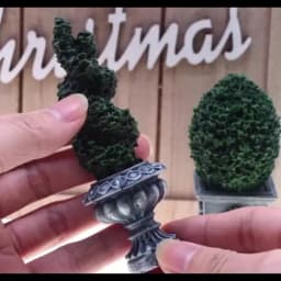 1/12 Dollhouse Simulation Plant Potted Model Miniature Twisted Artificial Plant Spiral Faux Greenery for Landscape Desktop Decor