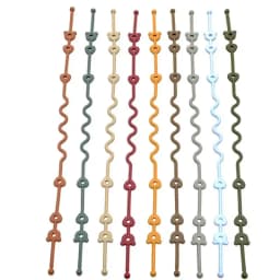 Baby Pacifier Chain with Safety Straps Silicone Holder Stroller & Highchair Accessory Drinking Cup Holder Strap for Pram