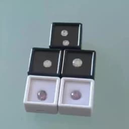 10Pcs Diamond Jewelry Organizer Gems Packaging Box DIY Disamond Ring Jewllery Storage Case 3CM Gemstone Zirconia Gift Box