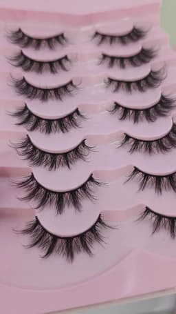 New 7 Pairs of Thick, 3D Simulation Mink Fur Fake Eyelashes Short, Dramatic Fake Eyelashes Wholesale Full Line Fake Eyelash Make