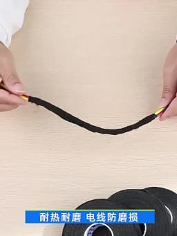 15 Meter Heat-resistant Flame Retardant Tape Adhesive Cloth Tape For Car Cable Harness Wiring Loom Protection Width 9/19/25MM