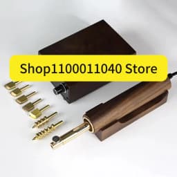 220V Electronic Hot Leather Edge Creaser Machine Brass Stamp Heater Grooving Iron Edge Sealing Tools Leathercraft Stamping 72W