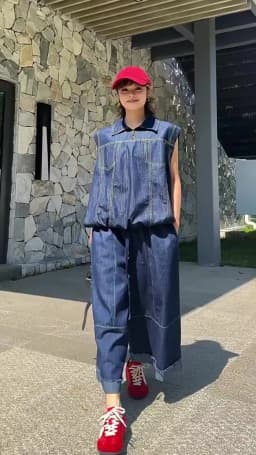 [EAM] High Elastic Waist Blue Denim Wide Leg Jeans Calf-Length Pants New Trousers Women Fashion Tide Spring Autumn 2026 1DJ6418