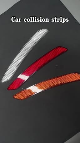 2pcs Car Reflective Sticker Car Door Stickers Decal Warning Reflective Tape Strips 3 Colors Safety Mark Auto Reflector Stickers