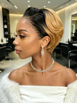 13x4 Lace Front Human Hair Wig Two Tone Honey Blonde & Black Short Straight Bob Wigs 180 Density For Women