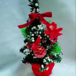 20Cm Merry Christmas Tree Office Home Bedroom Doll Gift Children Desk Decoration