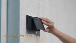 intelamp 2 Pack Outdoor Solar Wall Lights Dusk To Dawn Fence Deck Patio Light 3 Colors Mode With Remote For Wall Terraces Fences