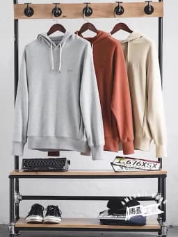 Maden Retro Men's Solid Color Long Sleeve Hoodies Sweatshirt Casual Loose with Drawstring Pullover for Men Autumn Streetwear Top