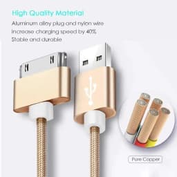 NNBILI Snel Opladen USB-oplaadkabel Voor for iPhone 4 4s 3GS 3G iPad 1 2 3 iPod Nano Touch 30Pin Data Cord LangeLijn