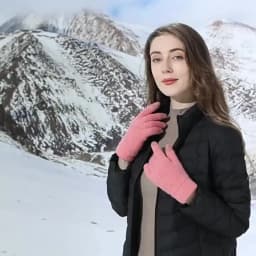 Touch Screen Cashmere Gloves for Women Men Winter Warm Thermal Knitted Double-Layer Thickened Windproof Cold-proof Woolen Gloves