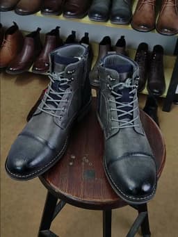 Size 7-13 Ankle Boots For Men Men's Leather boots Brand Boot for men #AL605