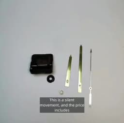 Quartz Clock Movement Kit With Gold Clock Hands Non Ticking Wall Clock Mechanism DIY Clock Making Repair Parts