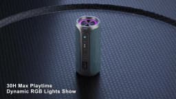 Ortizan Bluetooth Speakers 40W TWS Portable Speaker with Stereo Sound Bass, Bluetooth 5.3 Wireless USB Type C Outdoor, 6600mAh Battery