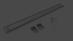 High Capacity Battery USB Rechargeable LED Light Bar Aluminium Motion Sensor Magnetic Strip For Stairs Closet Cabinet Night Lamp