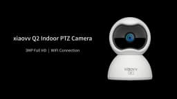 XIAOVV Indoor WiFi Surveillance Camera 2K Pet and Baby Camera with Motion Tracking 360° WiFi IP Home Cameras Night Vision