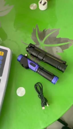 COB XPE LED Camping Emergency Flashlight 18650 USB Garage Work Light 360° Folding Magnetic Inspection Lamp Red SOS Strobe