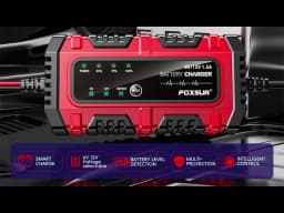 12V Motorcycle Battery Charger and Maintainer Digital Display Car Battery Charging 1.5A Fully Automatic Trickle Battery Charger
