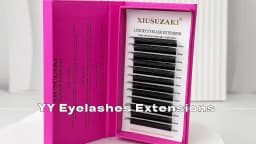 XIUSUZAKI 5 Trays/lot 5D W Lashes Extensions Matte Black W Shaped Premade Volume Fans False Eyelashes Extensions Makeup Tools