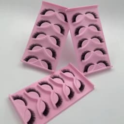 5 Pairs Cat Eye Lashes Wispy Fake Lashes Fluffy Cat Eye Lashes Extensions False Eyelashe