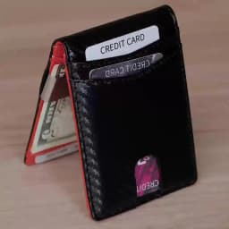 Men's Slim Thin Minimalist Front Pocket Wallets Men RFID Blocking Protected Portable Card Holder 12 Card Multifunctional Wallet