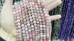 6 8 10MM Natural Stone Jade Chalcedony Round Multicolors Loose Beads For Jewelry Making Diy Charm Bracelets Necklace Accessories